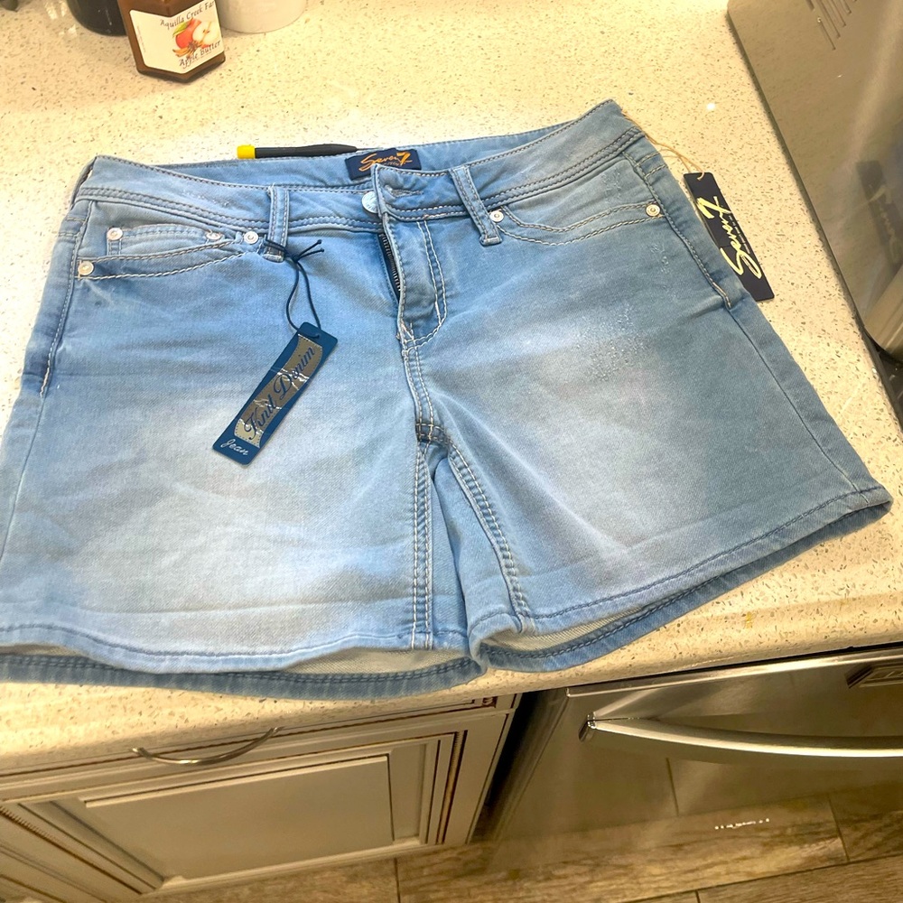 Women Seven 7 Blue Jean Shorts